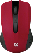 Мышь DEFENDER Accura MM-935, беспроводная, USB, 1600dpi, 4 кнопки, красная