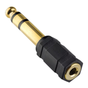 Переходник (Адаптер) Jack3,5 - Jack6,3, M-F, пластик, PERFEO (A7023)