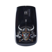 Мышь SMARTBUY SBM-327AG-V-FC Viking, беспроводная, USB, 2000dpi, с принтом, 4 кнопки, чёрная
