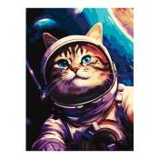 Кпн-403 Картина по номерам Lori 40х50 "Космонавт"