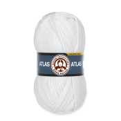 Atlas (100% акрил) 100гр. 130м. №000 Белоснежный
