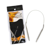 Спицы для вязания круговые на тросике Maxwell D=6,0мм, 40см, металл