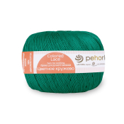 Цветное кружево (100% мерсеризованный хлопок) 50гр. 475м №581 св. изумруд