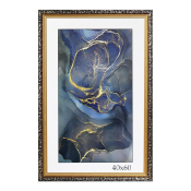 Фоторамка 40x60 Пластик Садко золото с черным