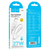 Кабель HOCO X114 Type-C - Lightning, 1,0м, 27W, нейлон, белый