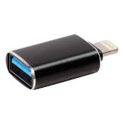 Переходник (Адаптер) OTG USB - Lightning, F-M, SMARTBUY A-253, чёрный