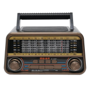 Радиоприёмник MEIER M-1939BT, Bluetooth v5.3, FM/AM/SW, USB, TF, AUX, серый