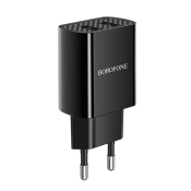Адаптер BOROFONE BA53A с 2 USB, 2,1A, чёрный