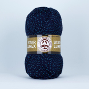 Star Lurex (94% акрил + 6% металлик) 100гр. 320м. №019-T Темно синий