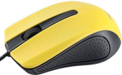 Мышь PERFEO PF-3443-OP-Y Rainbow, USB, 1000dpi, чёрно-жёлтая