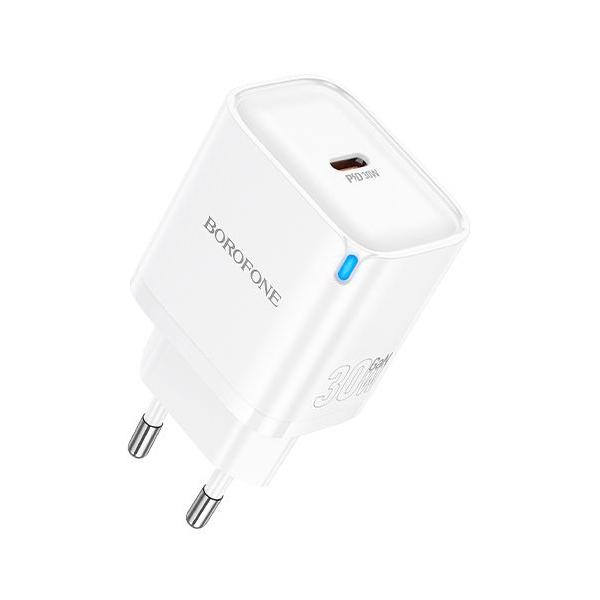Адаптер BOROFONE BA84A Type-C, 3,0A, PD30W, черный