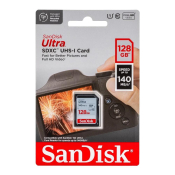 Карта памяти SANDISK 128GB SD, Class 10 (UHS-I) Ultra 140MB/s