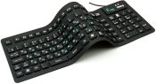 Клавиатура DIALOG FLEX KFX-03U, USB, гибкая, чёрная
