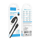 Кабель HOCO X120 Type-C - Lightning, 1,0м, чёрный