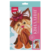 Квл-041 Квиллинг панно "Милый щенок"