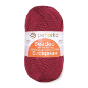 Бисерная (100% объёмный акрил) 100гр. 450м №007 бордо