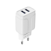 Адаптер BOROFONE BA37A 2 USB, 2,4A, 12W, белый