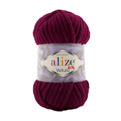 Velluto (100% микрополиэстер) 100г. 68м. №107 вишня