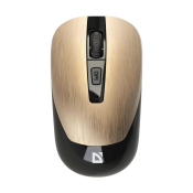 Мышь DEFENDER Wave MM-995, беспроводная, USB, 1600dpi, бесшумная, 4 кнопки, золото