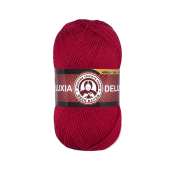 Deluxia (25% шерсть + 75% акрил) 100гр. 270м. №034 Темно красный