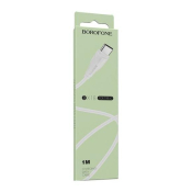 Кабель BOROFONE BX18 Type-C, 1,0м, белый