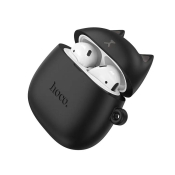 Наушники HOCO EW45 TWS Bluetooth 5.3 Magic Cat, беспроводные, вкладыши, чехол-кот чёрный, белые