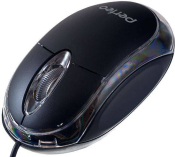 Мышь PERFEO PF-4435 Glow, USB, 800dpi, с подсветкой, чёрная