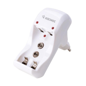 Зарядное устройство КОСМОС 501, Ni-MH/CD, 2 слота, AA/AAA/1x9V, питание 220V, с индикатором