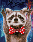 АМ-142 Алмазная мозаика Lori 40х50 "Енот"