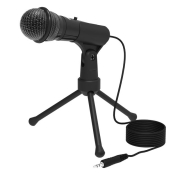 Микрофон RITMIX RDM-120, настольный, конденсаторный, на штативе-подставке, 1,8м, черный