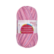 Подмосковная секционная  (50% шерсть + 50% акрил) 100гр. 250м. №2609 розово-фиолетовый