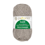 Носочная (50% шерсть + 50% акрил) 100гр. 200м №274 серо-бежевый