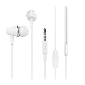Наушники HOCO M34 Honor Music, внутриканальные, с микрофоном, белые