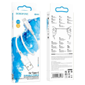 Кабель BOROFONE BX80 Type-C, 1,0м, белый
