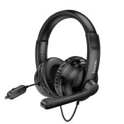 Наушники HOCO W103 полноразмерные, с микрофоном, игровые, чёрные