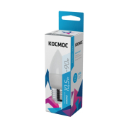Лампа э/сб КОСМОС LED 10,5W/10W E27 4500К 840лм свеча