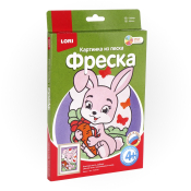 ПзФ-001 Фреска. Картина из песка "Зайка"
