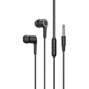 Наушники HOCO M104, внутриканальные, с микрофоном, черные
