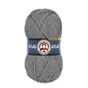 Atlas (100% акрил) 100гр. 130м. №008 Угольно серый