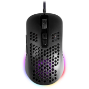 Мышь DEFENDER Shepard GM-620L, USB, 12800dpi, игровая, с подсветкой, 7 кнопок, чёрная