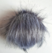 Помпон из искусственного меха (12 см) №23 антрацит