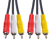 Кабель аудио VS 3RCA - 3RCA, M-M, 1,5м, (R315)