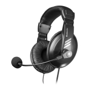 Наушники DEFENDER Gryphon 750 полноразмерные, с микрофоном, чёрные