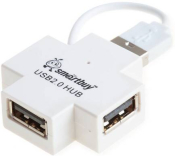 USB Разветвитель SMARTBUY SBHA-6900-W, 4 порта, USB 2.0, белый