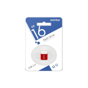 Флеш-карта SMARTBUY 16GB Lara, Mini, USB 2.0, красная