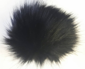 Помпон из искусственного меха (12 см) №61 черный