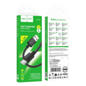 Кабель HOCO X119 Type-C, 1,0м, 3,0A, нейлон, черный