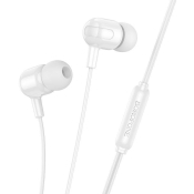 Наушники BOROFONE BM84, внутриканальные, с микрофоном, белые