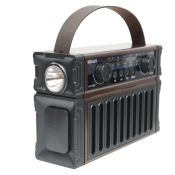 Радиоприёмник MEIER M-1236BT-S, Bluetooth v5.3, FM/AM/SW, LED, USB, TF, AUX, серый