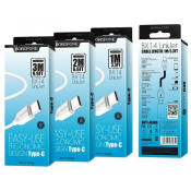 Кабель BOROFONE BX14 Type-C, 2,0м, белый